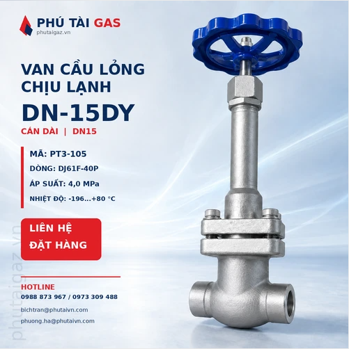 Van cầu lỏng chịu lạnh DN-15DY